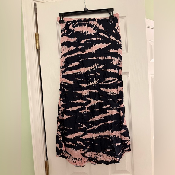 Young Fabulous & Broke Black and Pink Midi Skirt - Picture 1 of 3